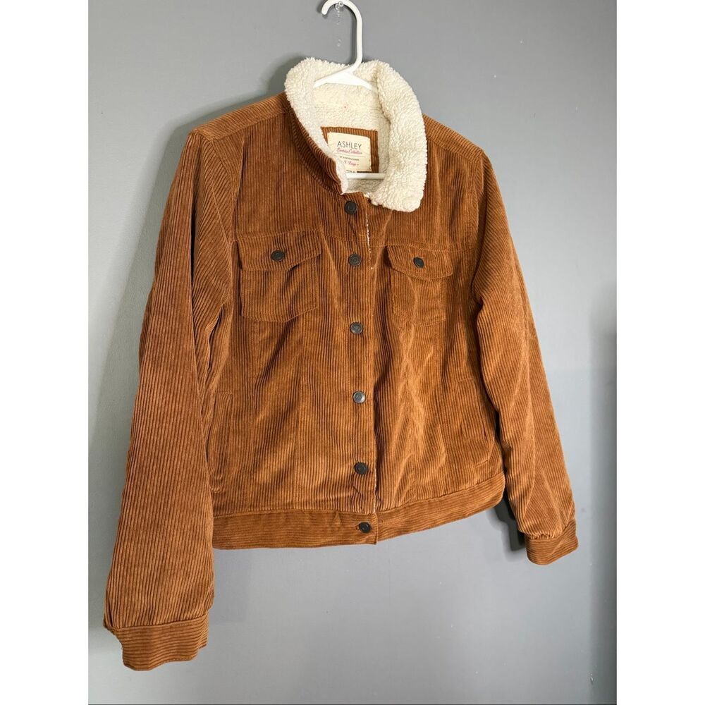 Ashely Sunrise Collection 26 International Brown Corduroy Lined Jacket XL - Picture 2 of 6